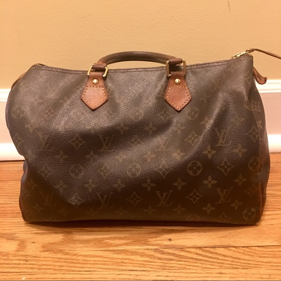 Louis Vuitton Handbags - Louis Vuitton Speedy 35 Monogram Brown Bag Satchel